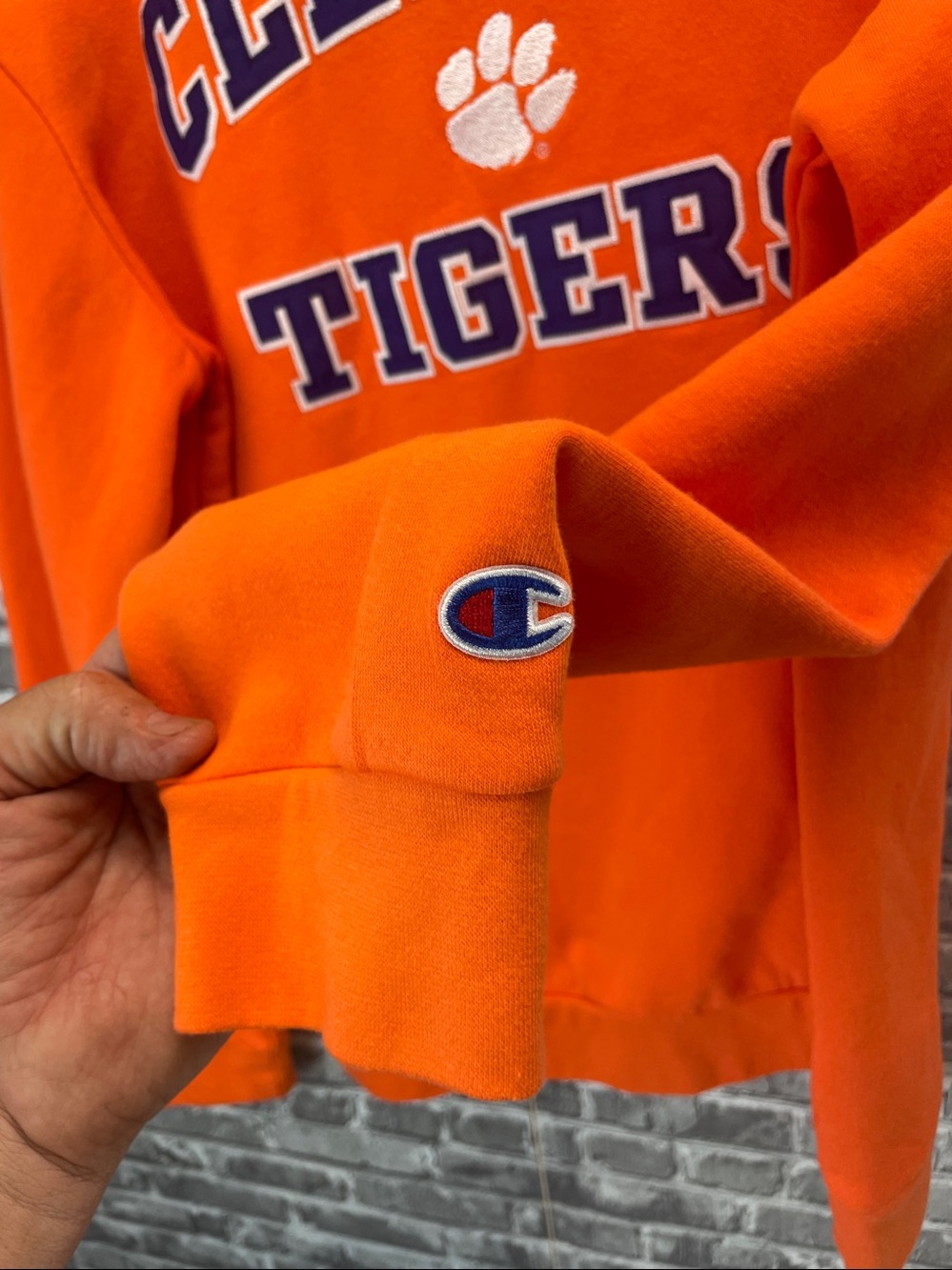 Clemson Tigers
Champion Orange Athletic Crewneck with Logo Tag - Picture 4 of 6